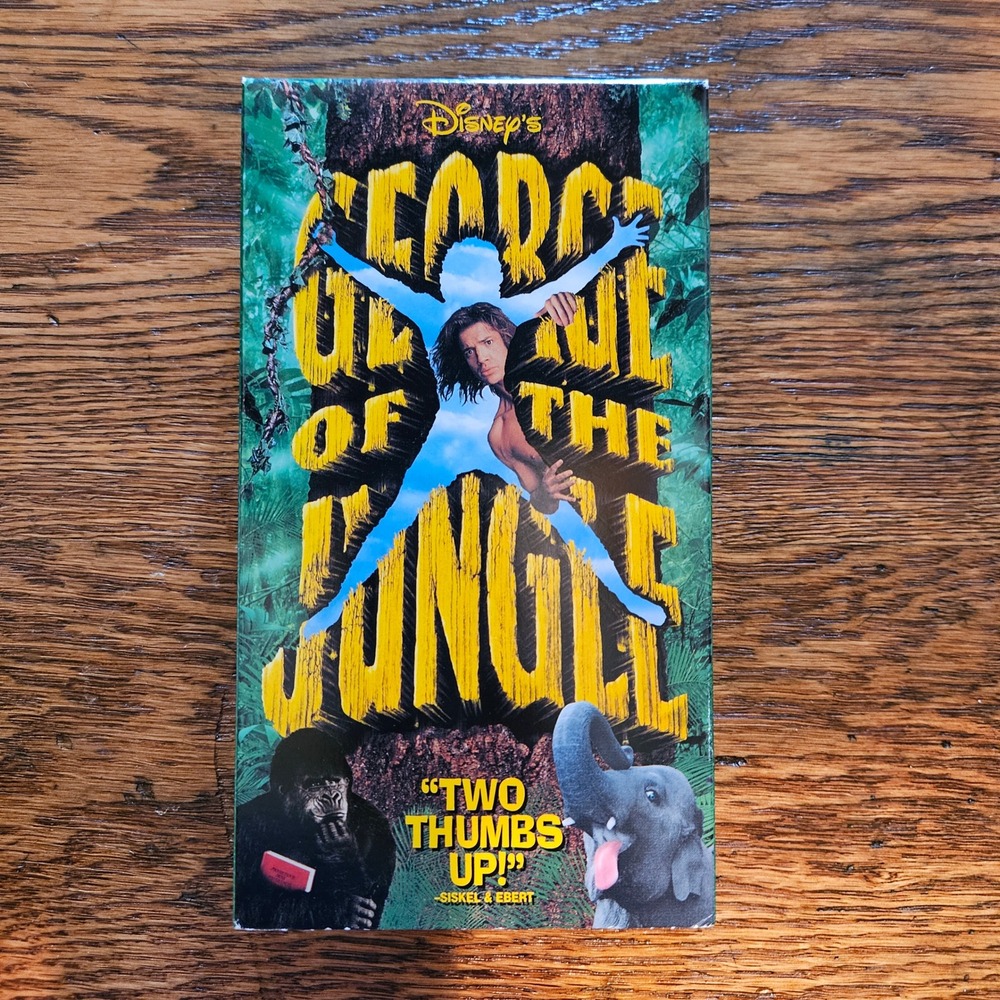 George of the Jungle VHS Disney Brendan Fraser Live Action Movie‎ 11774-1